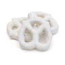 4 white chocolate covered pretzels