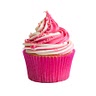 Light pink frosted cupcakes
