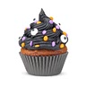 Black frosted cupcakes