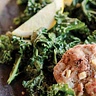Apple Ginger Sausage with Sautéed Kale