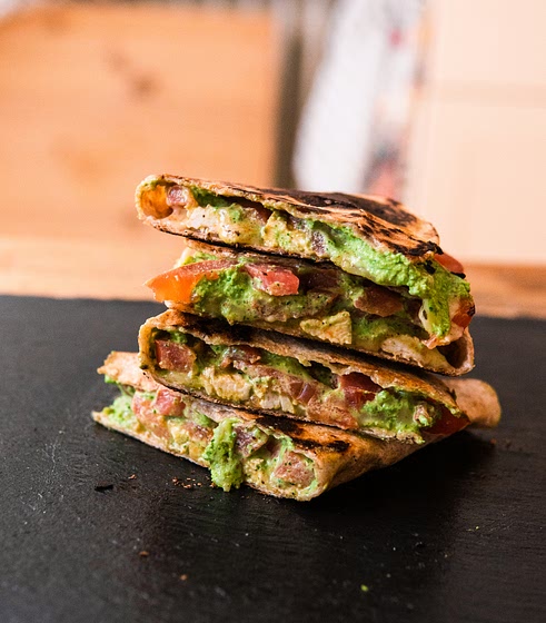 15-Minute Healthy Chicken Quesadilla