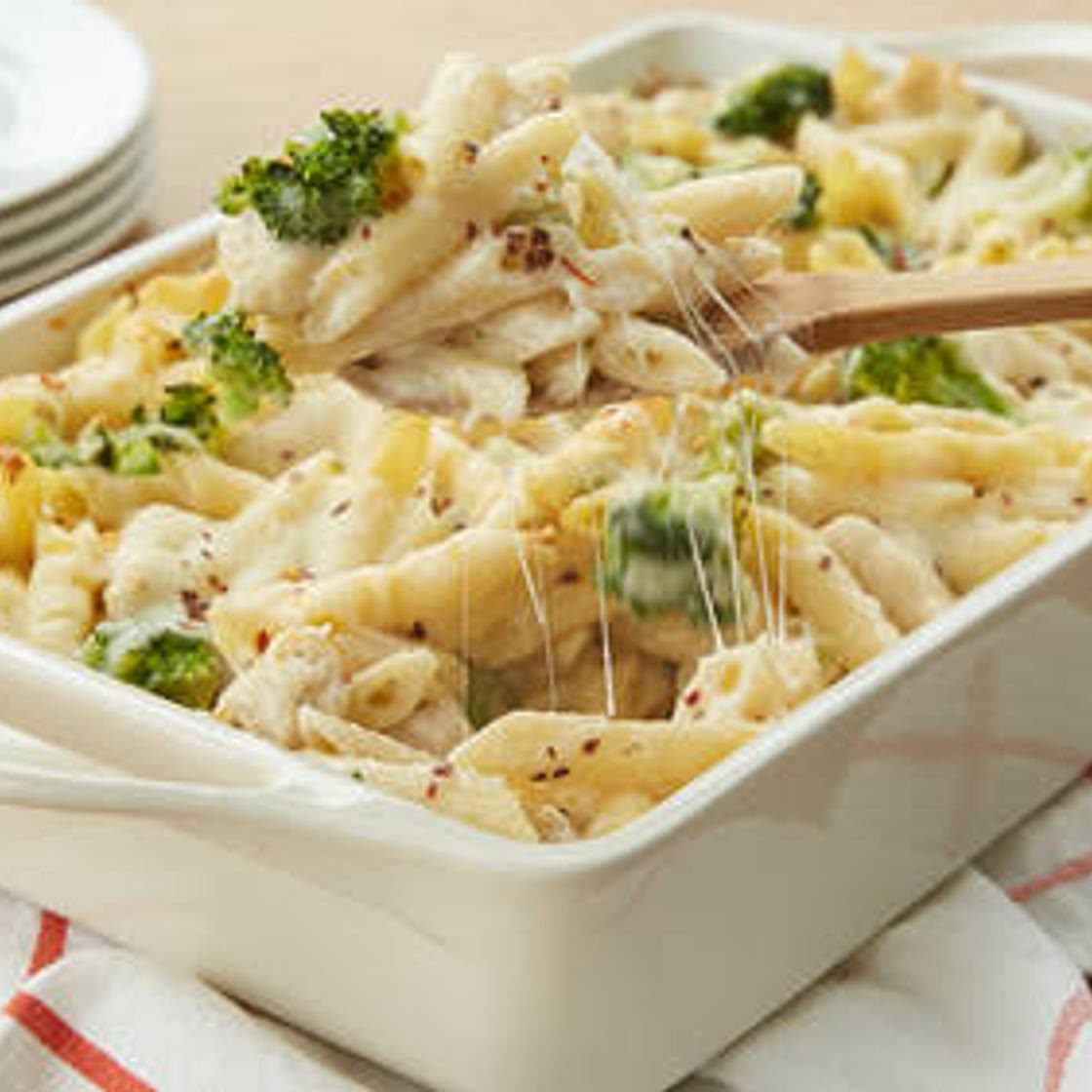 Chicken-Alfredo Baked Penne