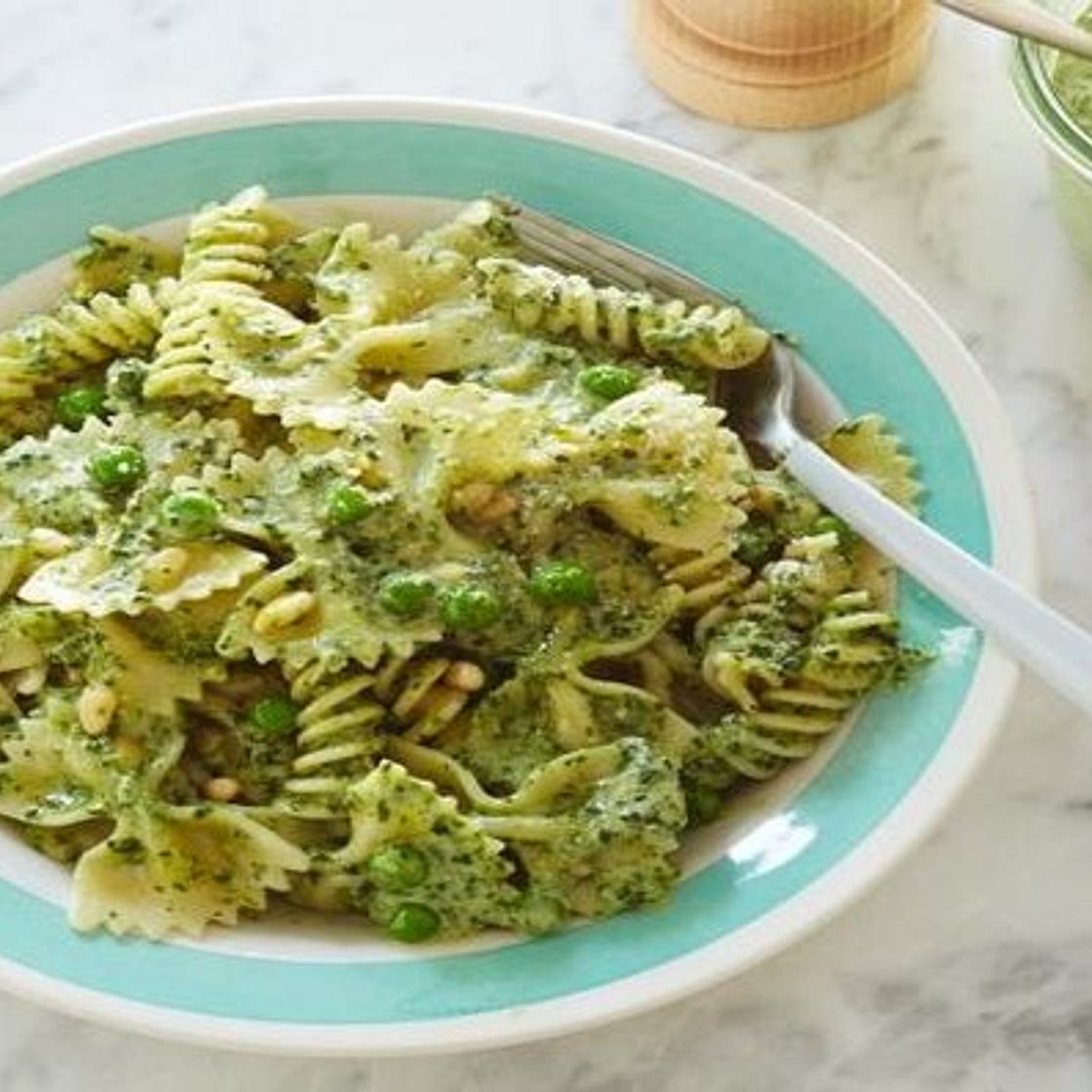 Pasta, Pesto and Peas