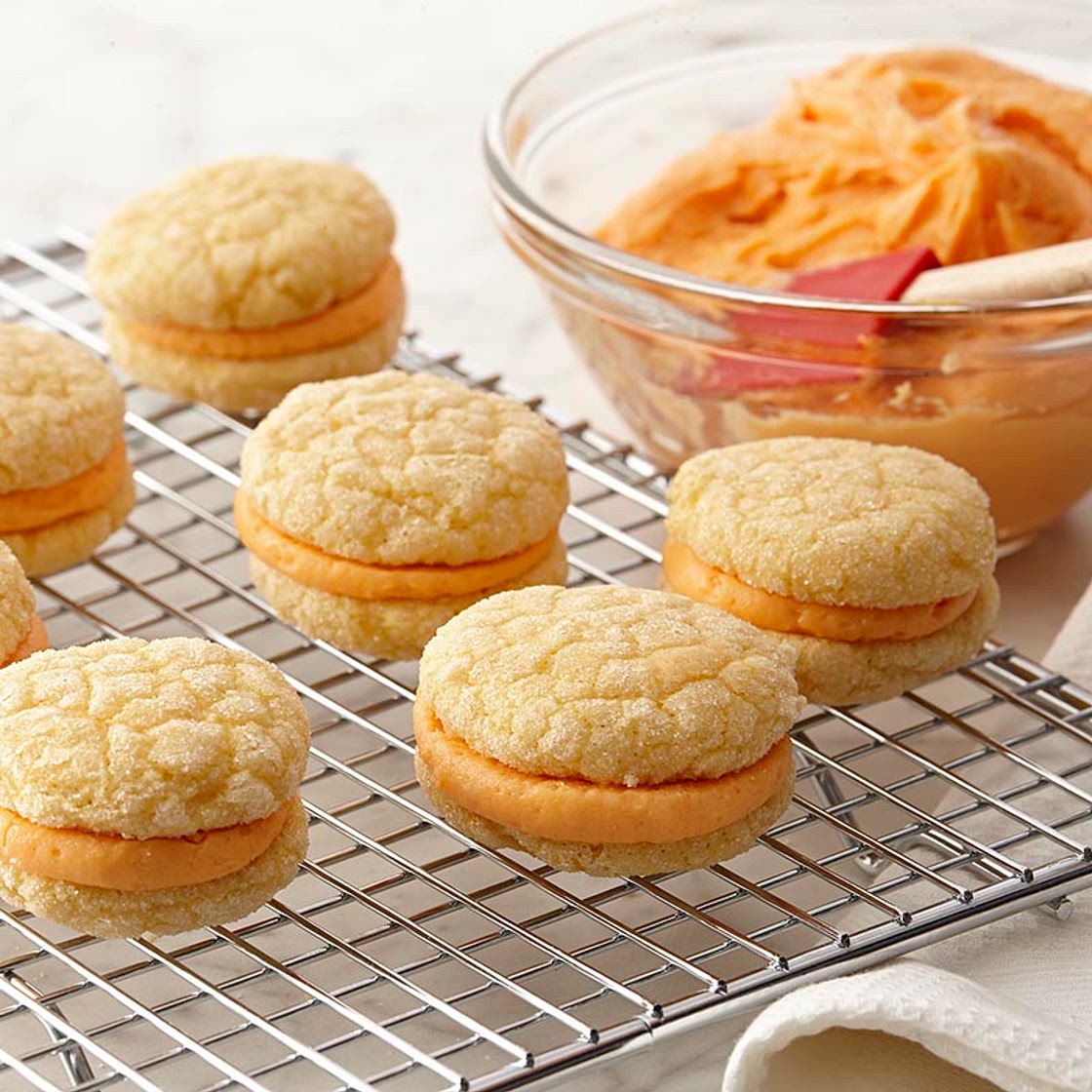 Pumpkin Creme Sandwich Cookies