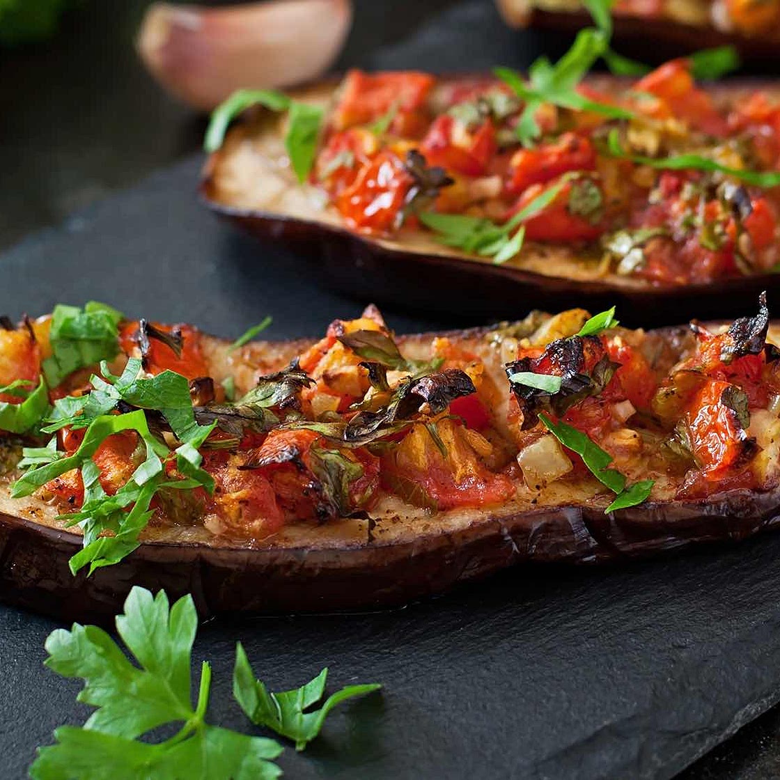 Stuffed Aubergines