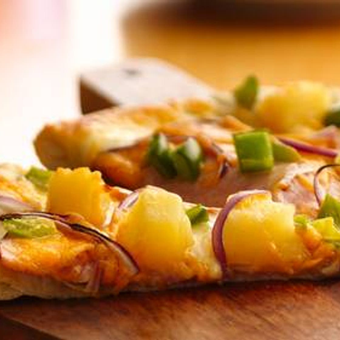 Canadian Bacon and Pineapple Pizza