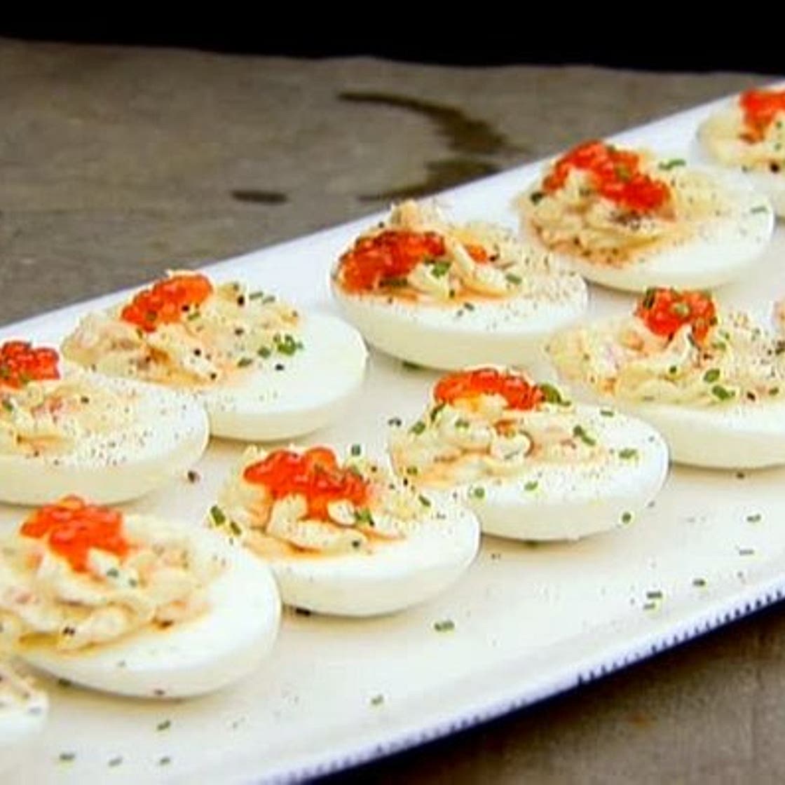 Smoked Salmon Deviled Eggs