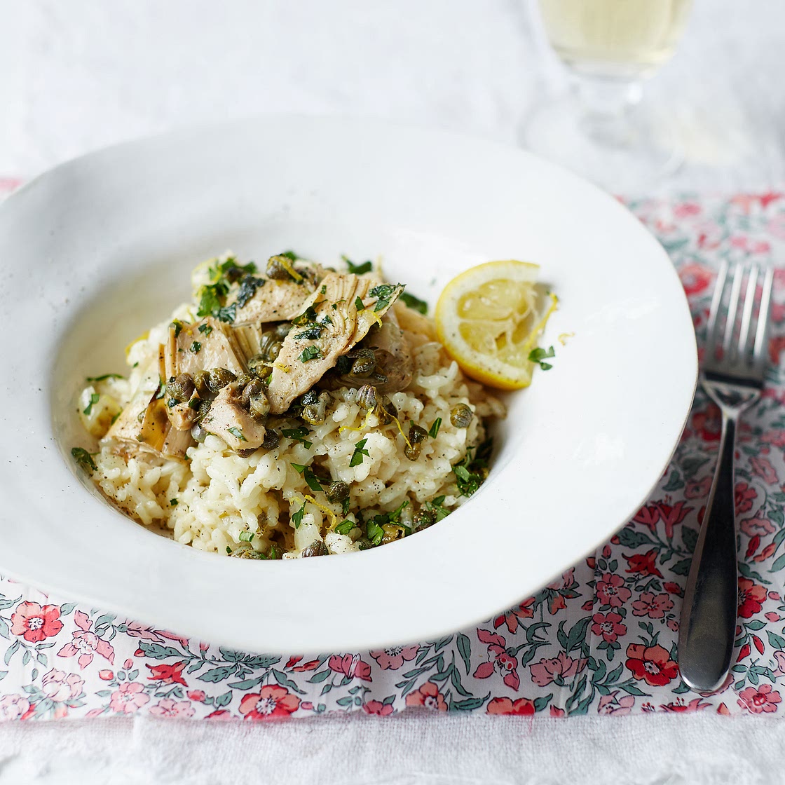 Artichoke, Caper and Lemon Risotto Recipe