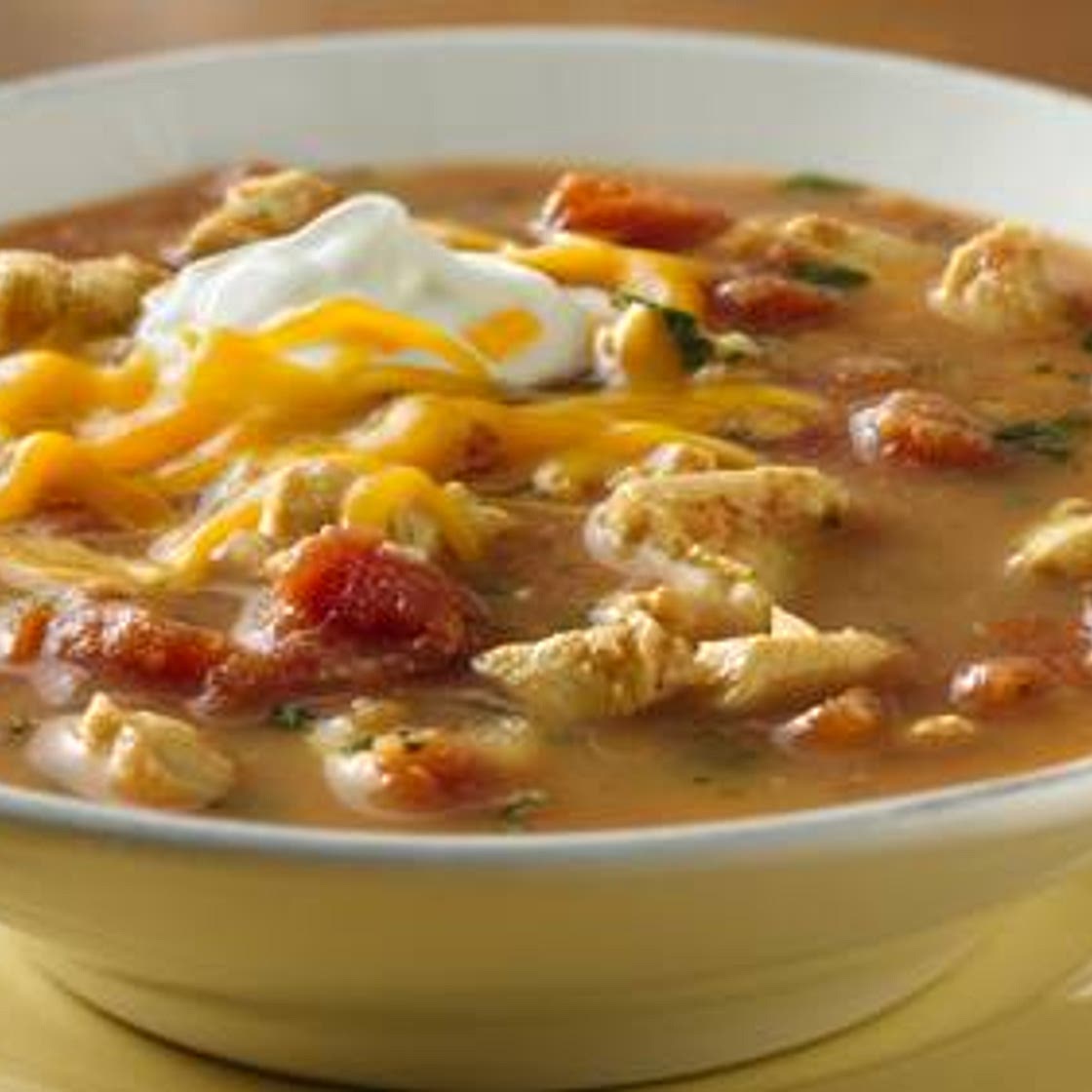 Cheesy Chicken Tortilla Soup