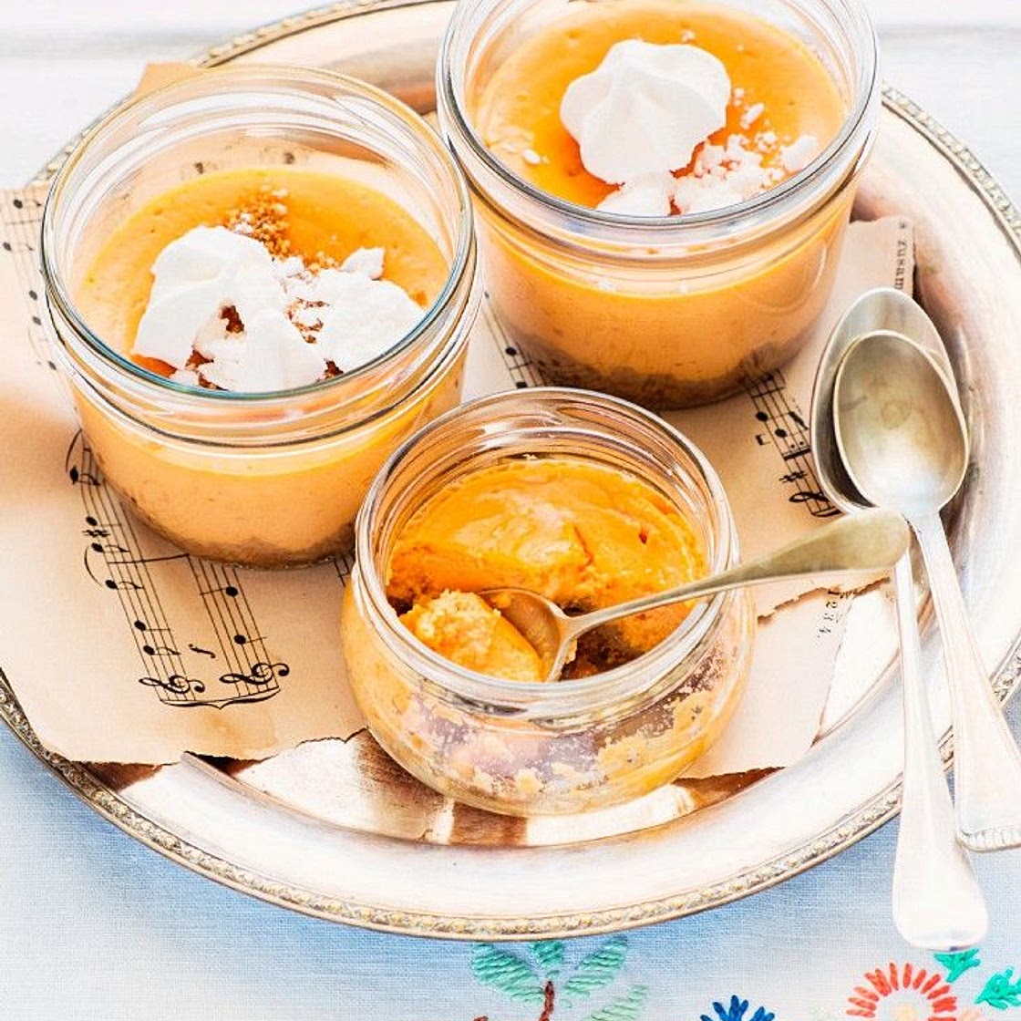 Kürbiskuchen mit Spekulatius und Ricotta
