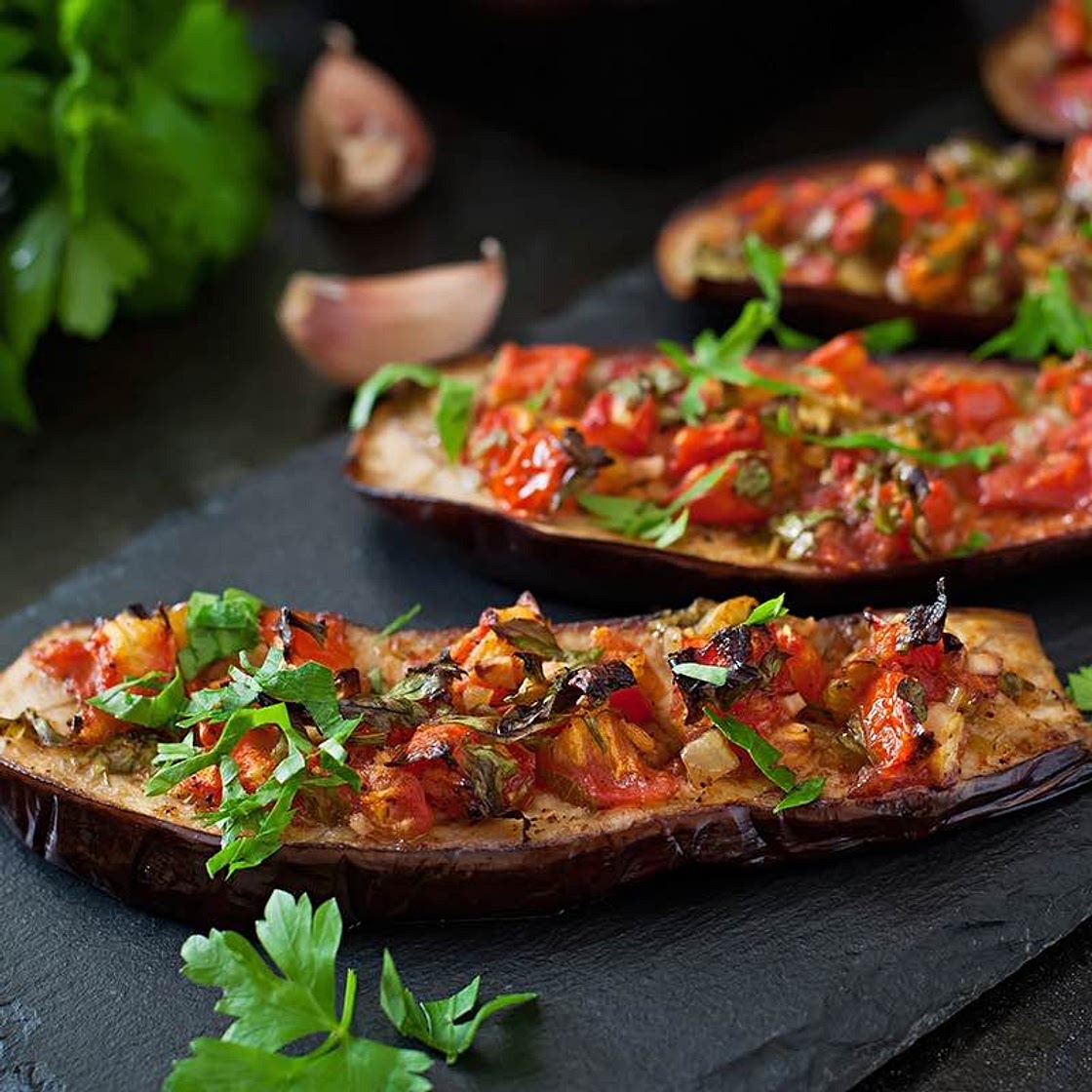 stuffed aubergines recipe | Schwartz