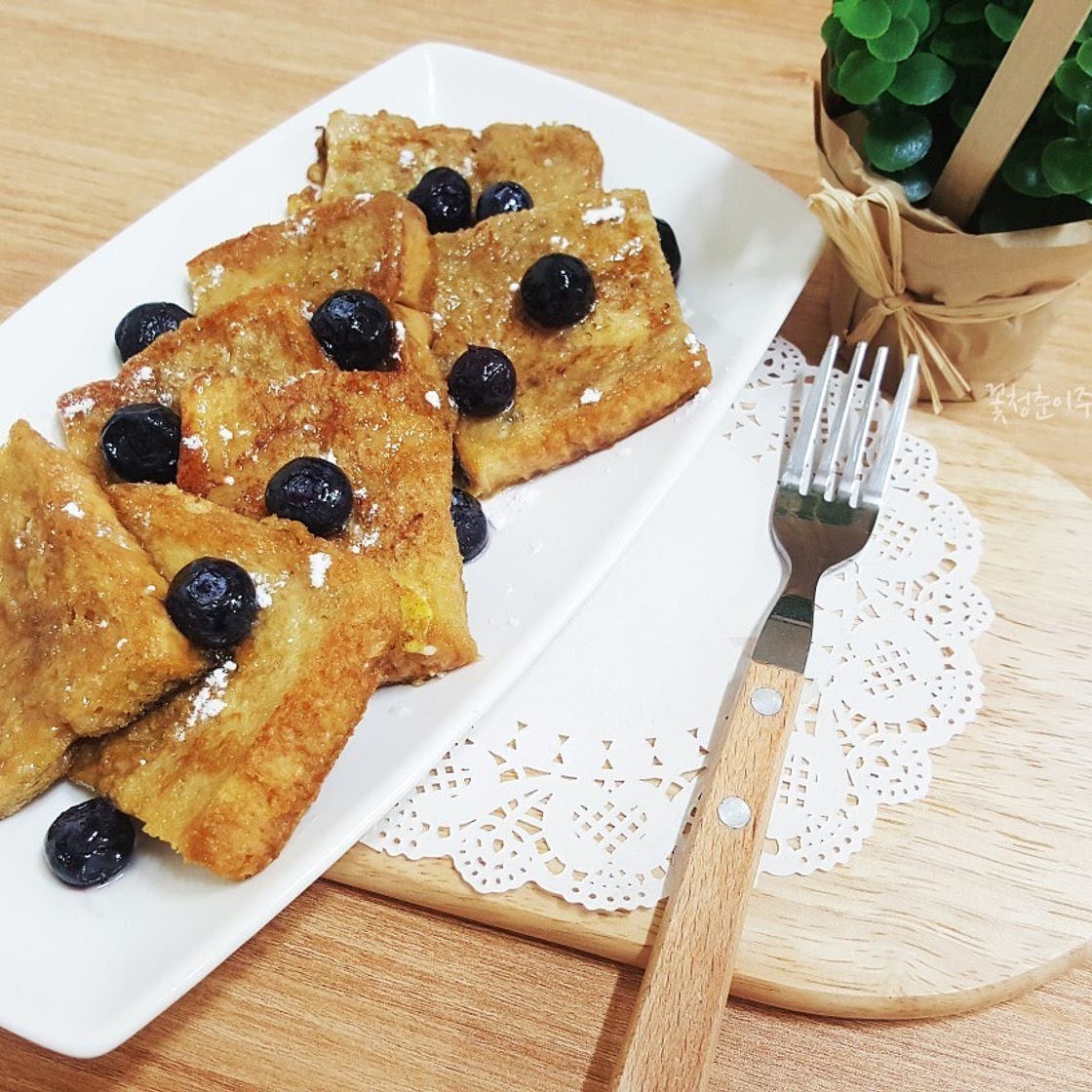 [간단아침메뉴]커피프렌치토스트 만들기 