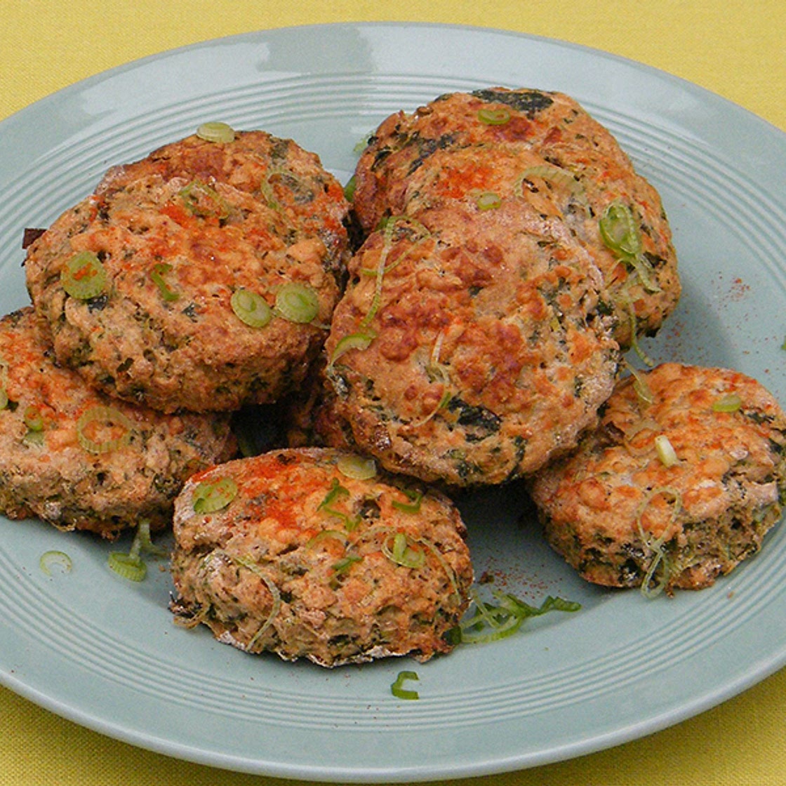 Cheese, onion and spinach scones