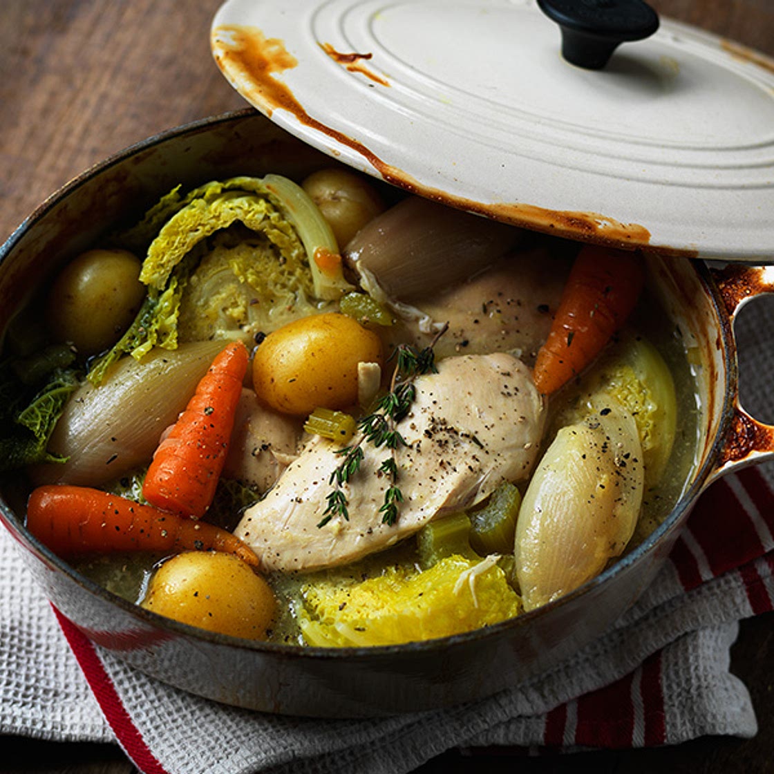 Chicken in a pot