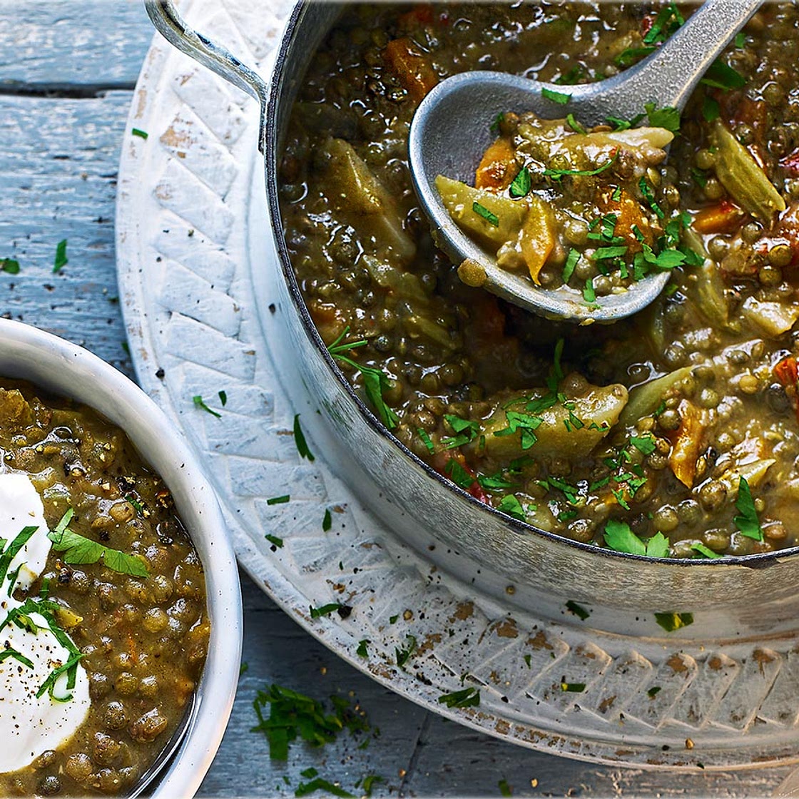 Spicy lentil stew