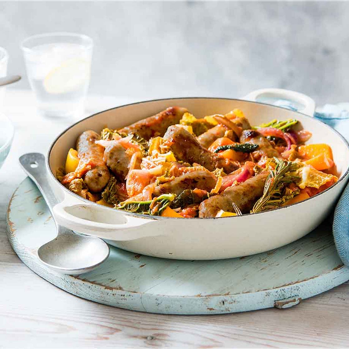 Simple sausage casserole