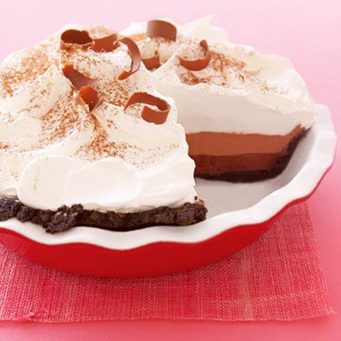Tri-Layer Chocolate Pie
