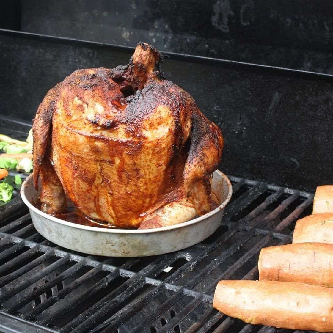 BBQ beer can chicken