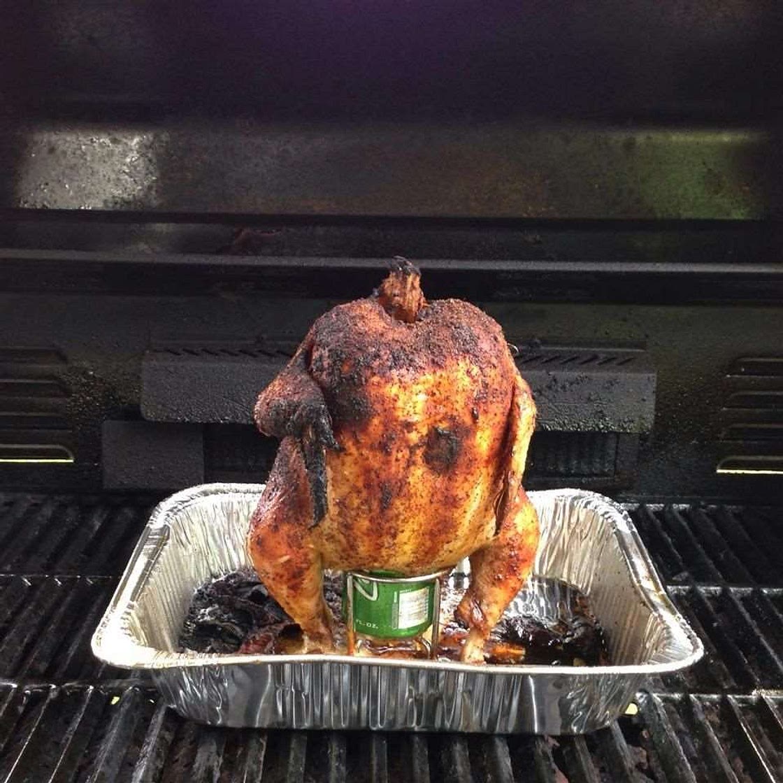 BBQ beer can chicken