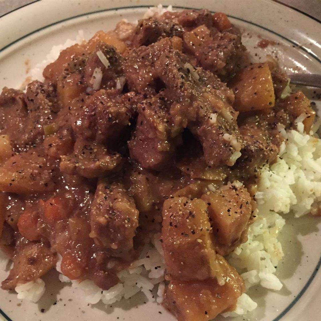 Ragoût de bœuf, à la mijoteuse