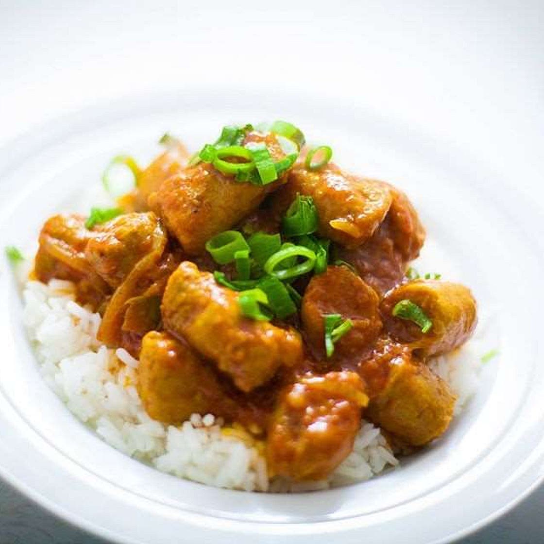 Homemade Curried Sausages