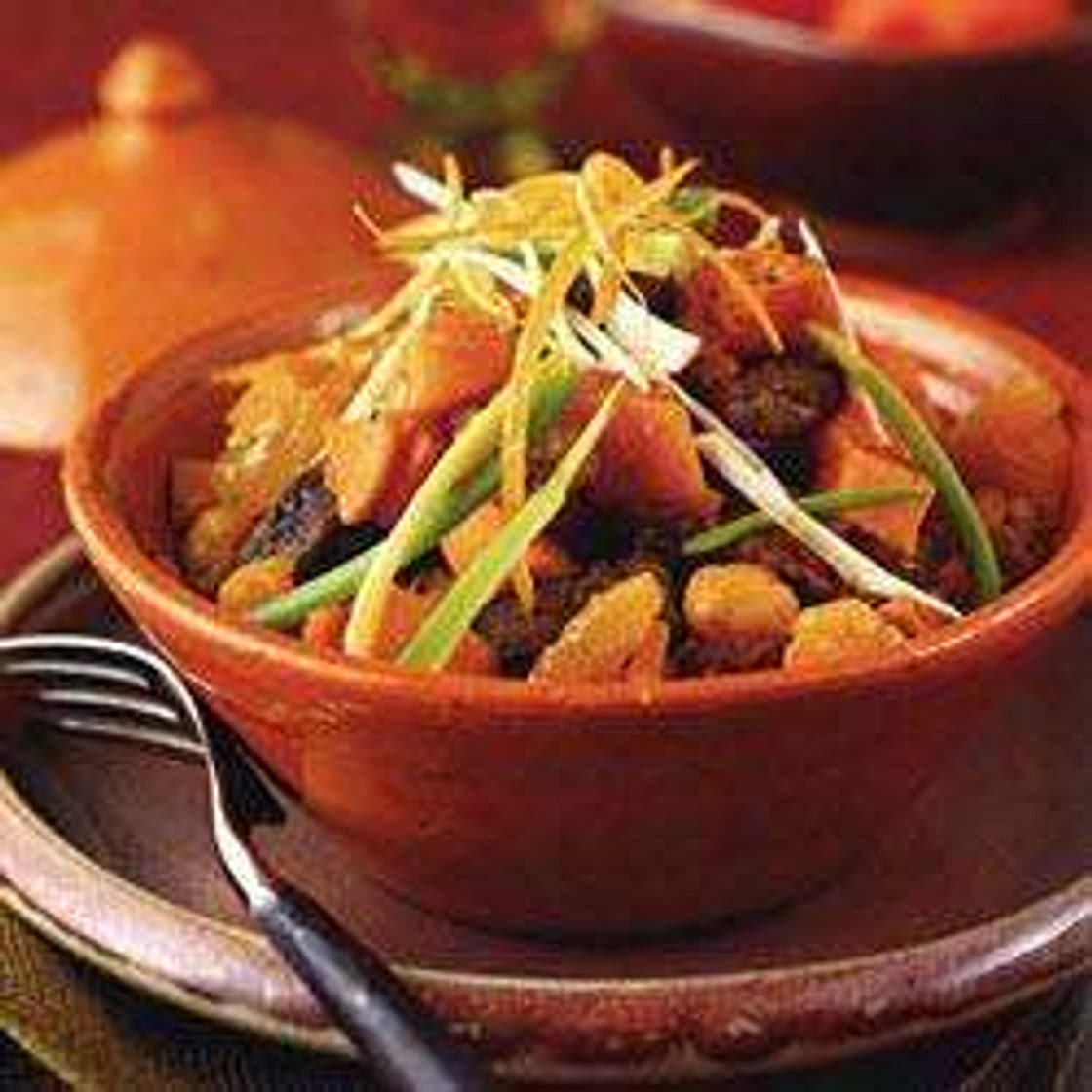 Moroccan beef stew with chickpeas
