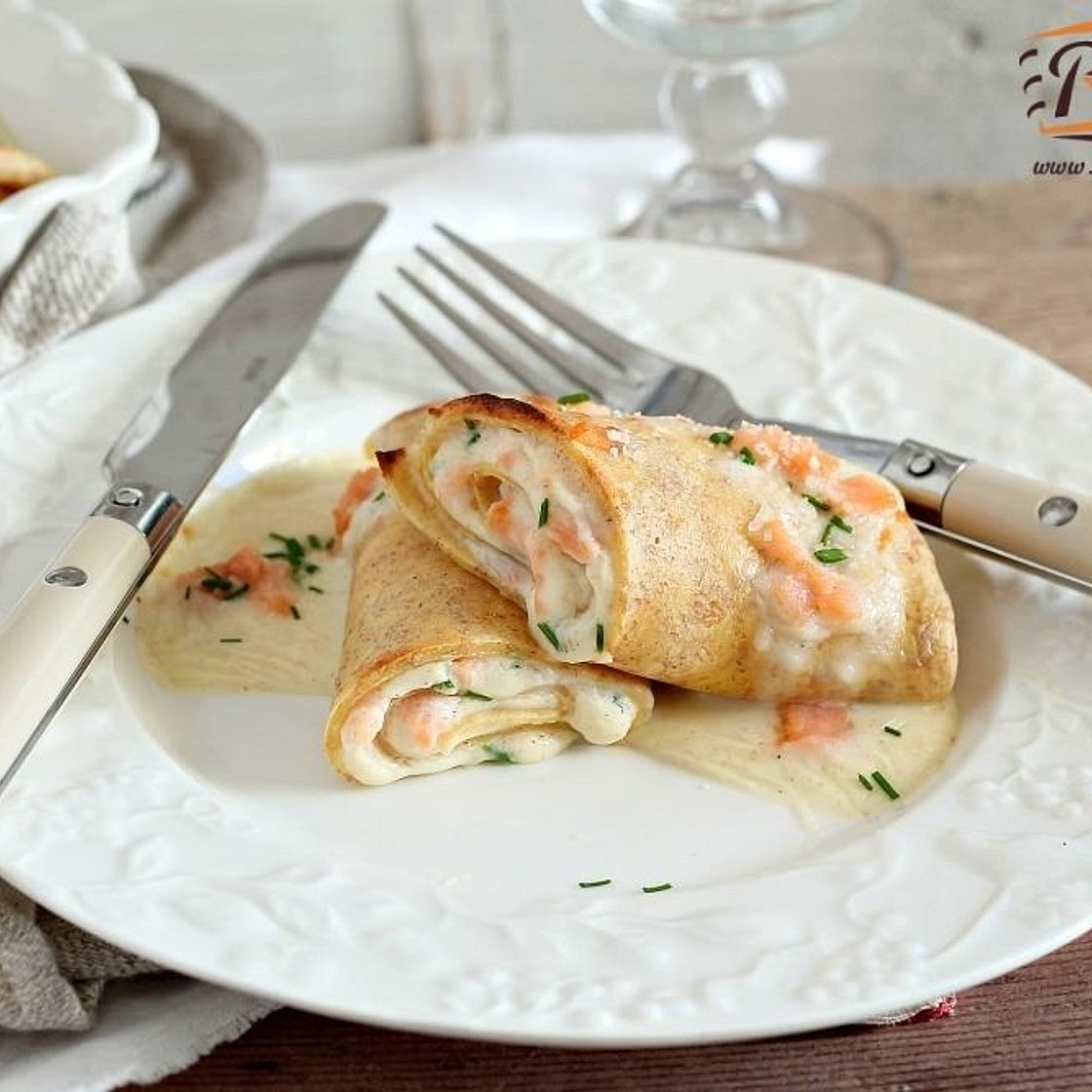 Crepes al salmone
