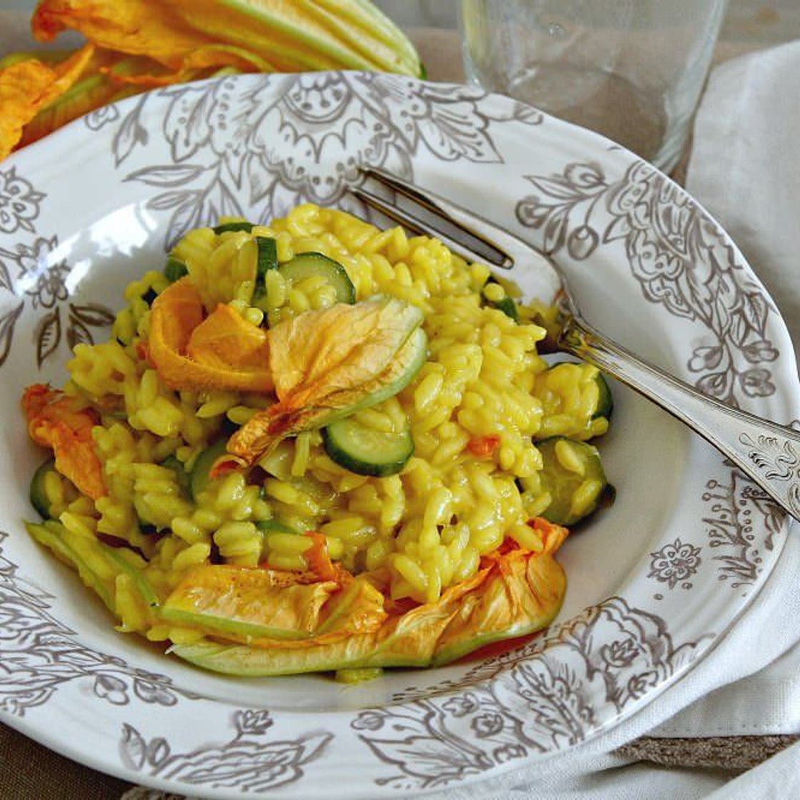 Risotto ai fiori di zucca