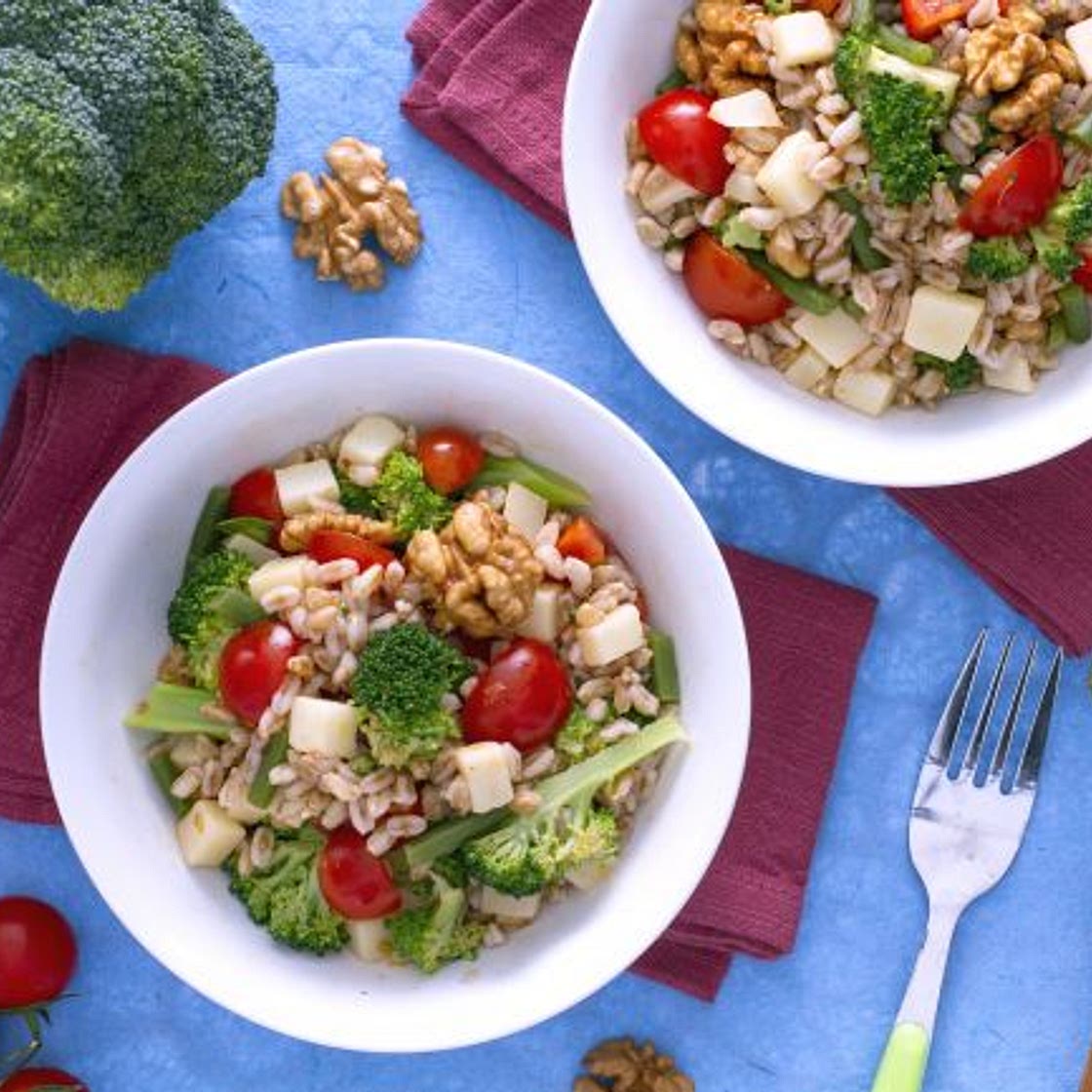 Insalata di farro con verdure