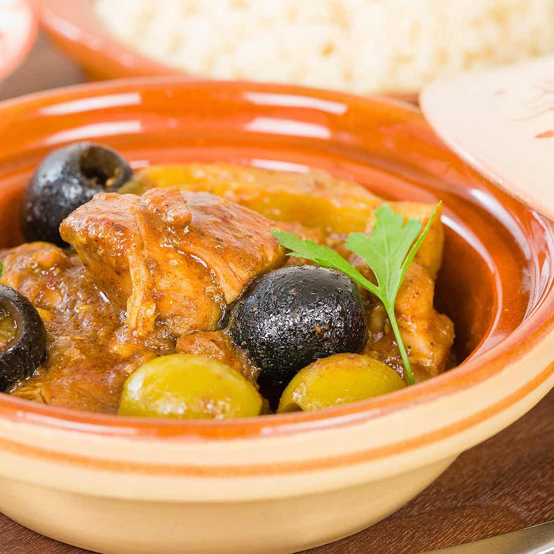 Tajine de poulet aux olives