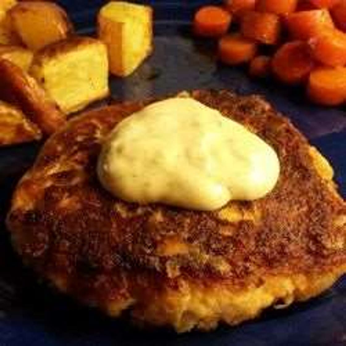 Galette de saumon pour une personne