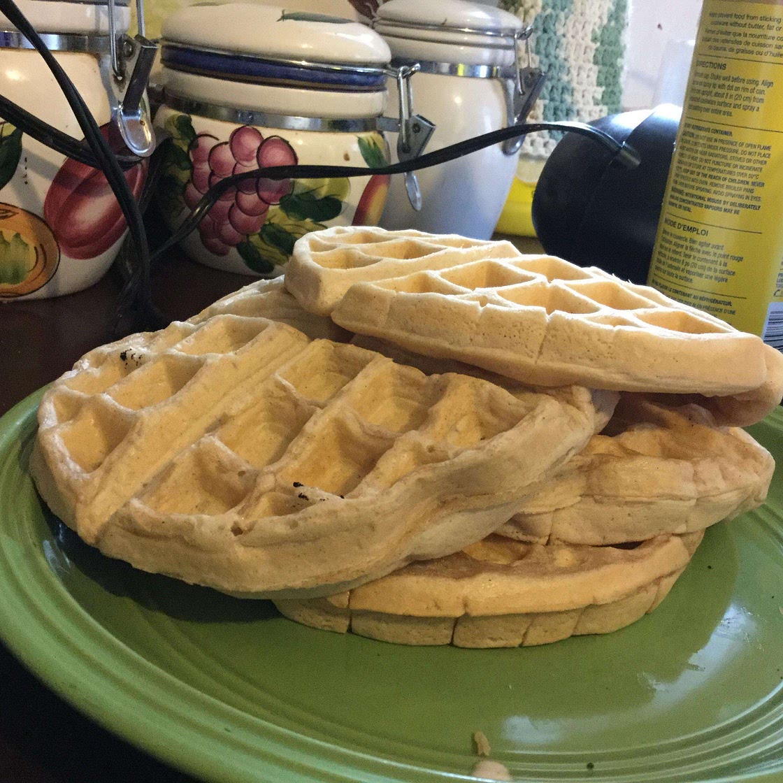 Gaufres végétaliennes à la cannelle