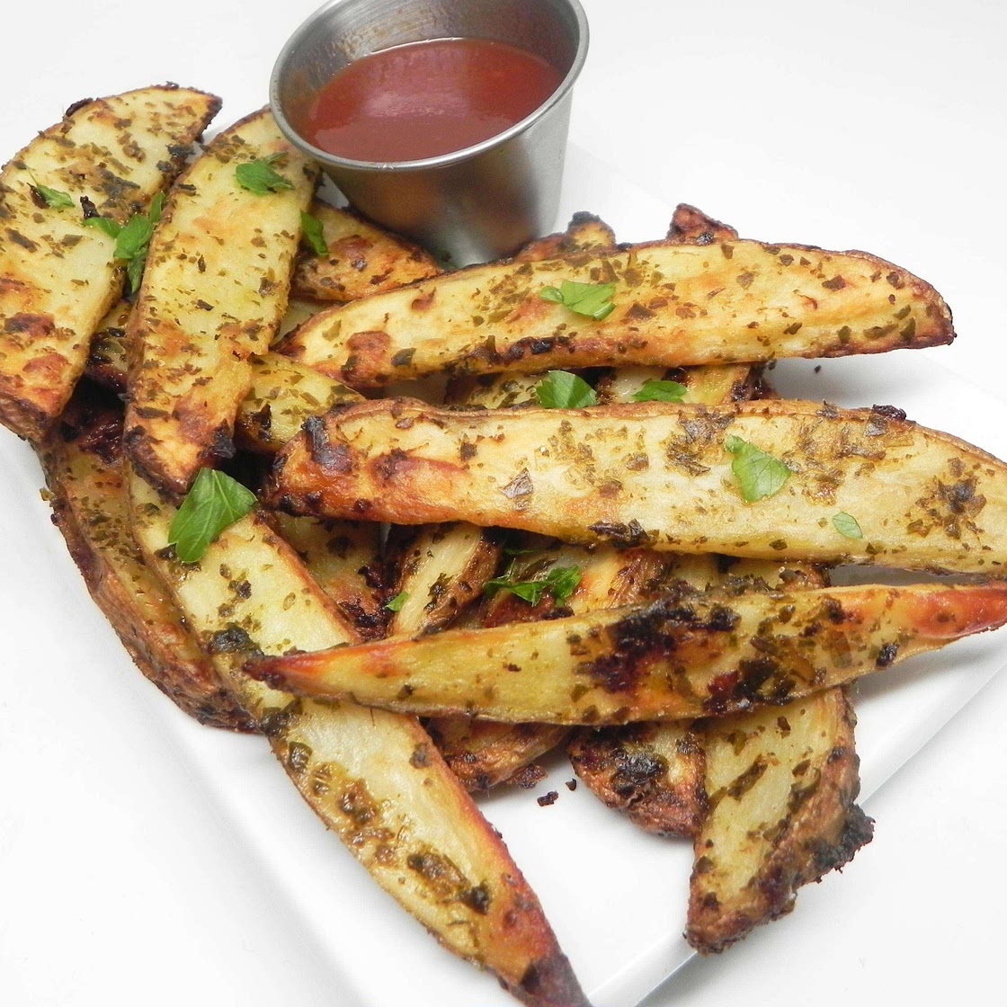 Frites au pesto