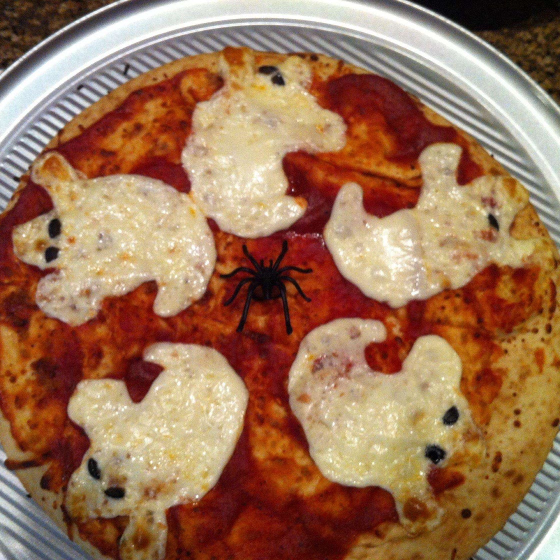 Halloween Ghost Pizza