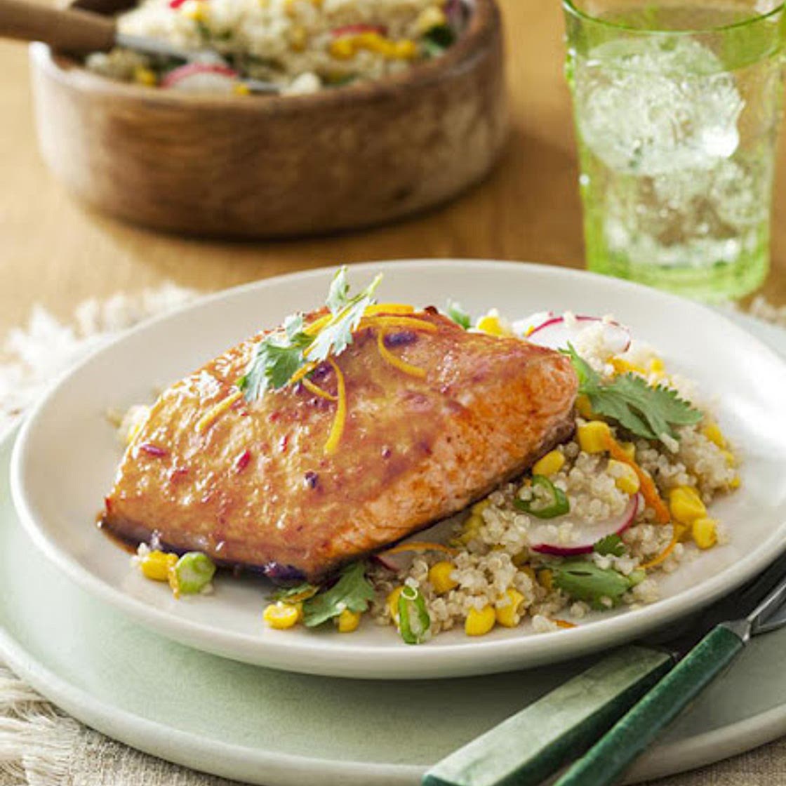 Chipotle-Orange-Glazed Salmon Recipe Recipe - (4.6/5)