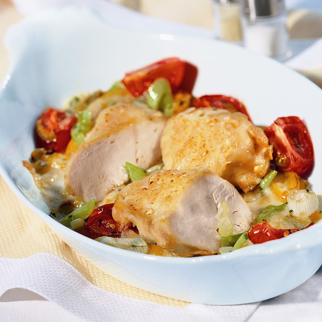 Überbackene Hähnchenbrust-Filets