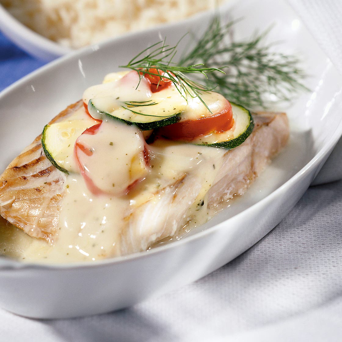 Fisch-Gratin mit Gemüse