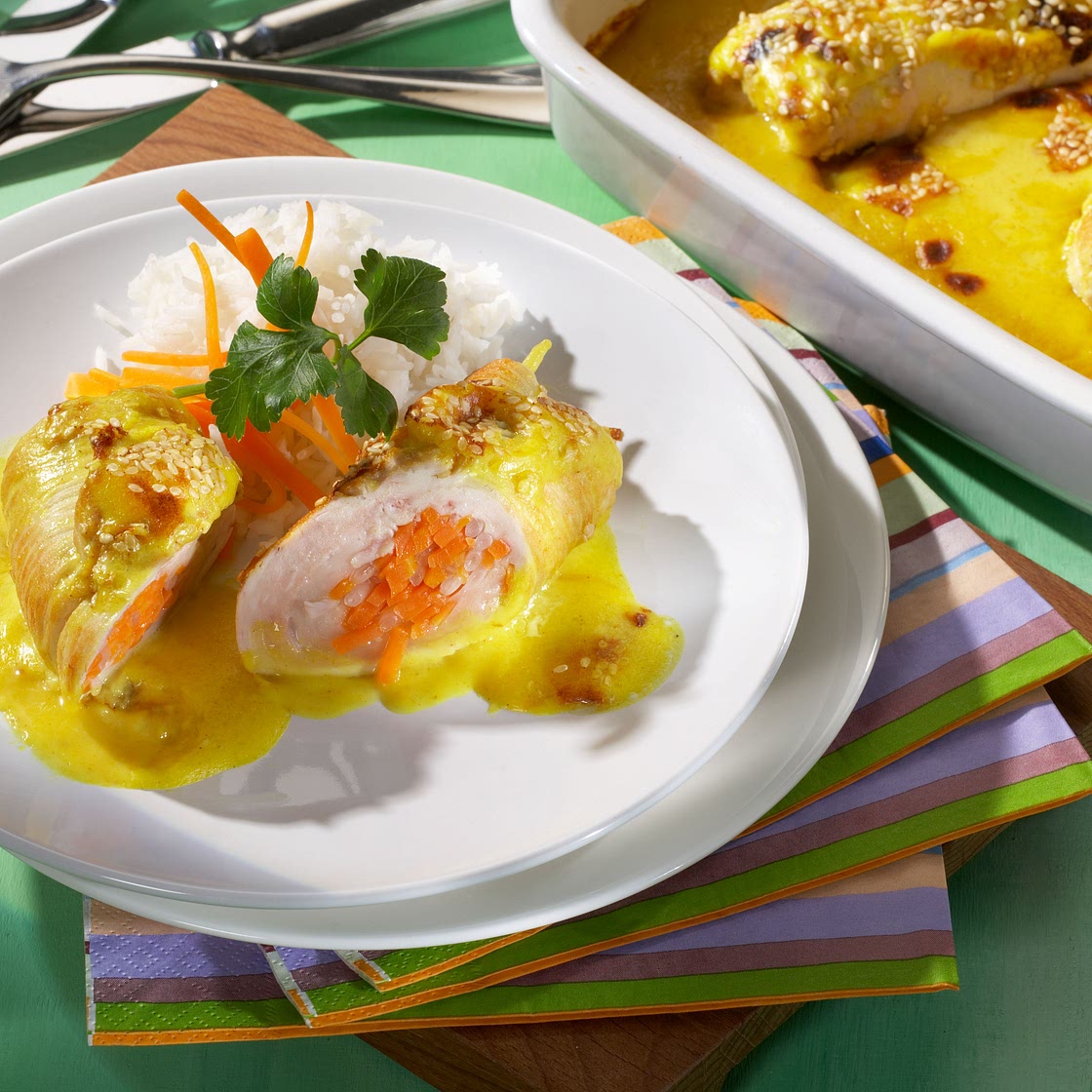 Asia-Röllchen aus dem Ofen