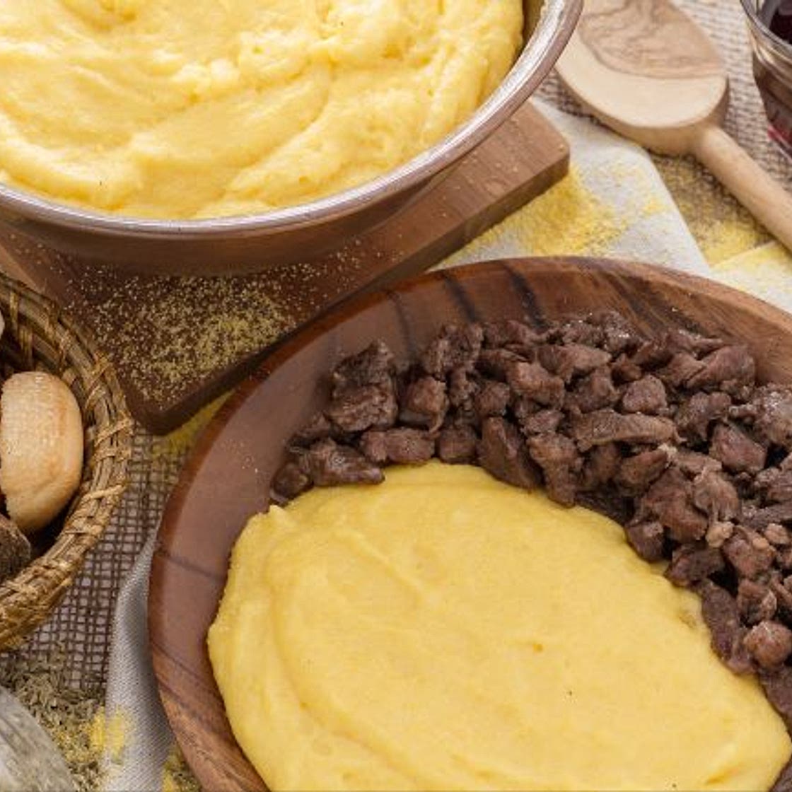 Polenta e bruscitt