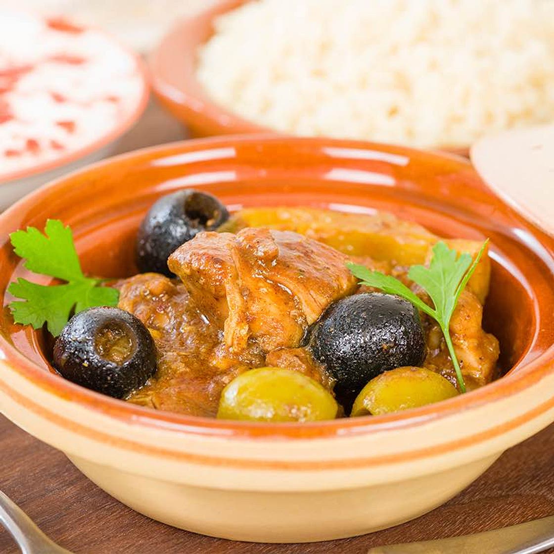 Tajine de poulet aux olives