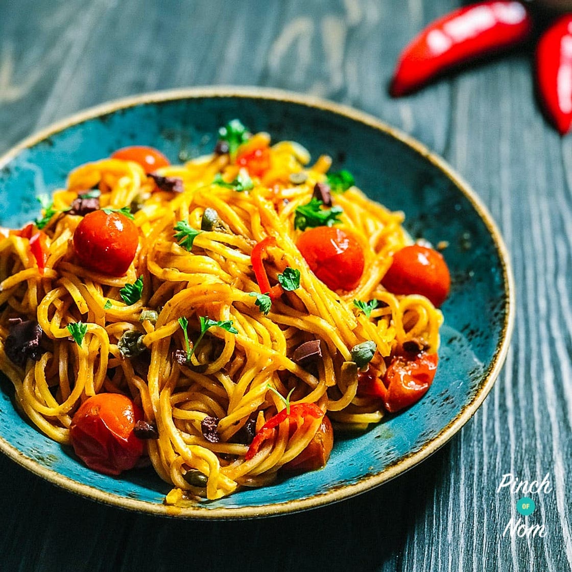 Spaghetti alla Puttanesca | Slimming & Weight Watchers Friendly