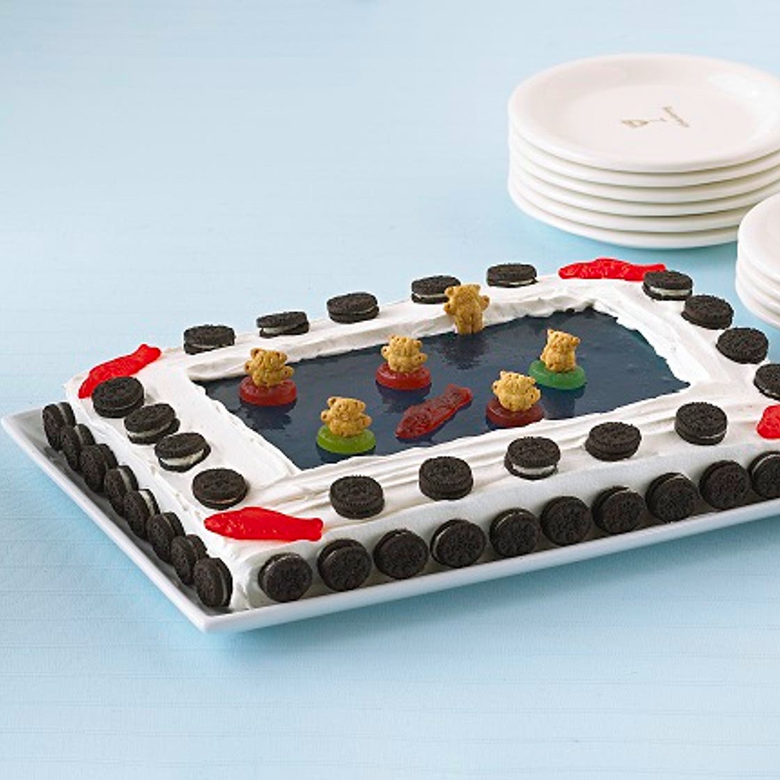 JELL-O® Swimming Pool Cake