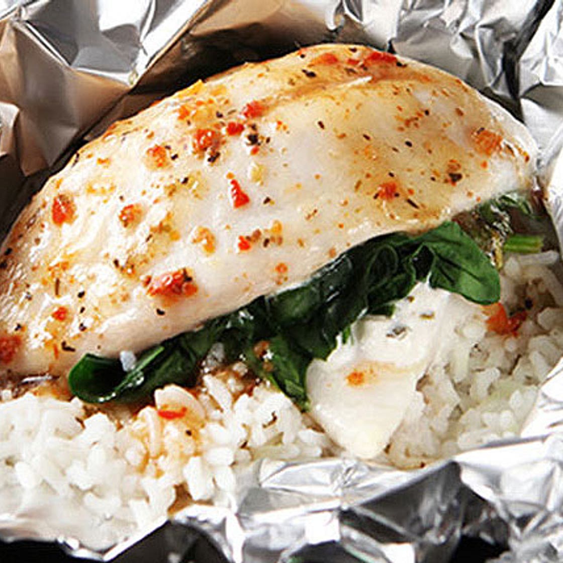 Foil-Pack Fish Florentine