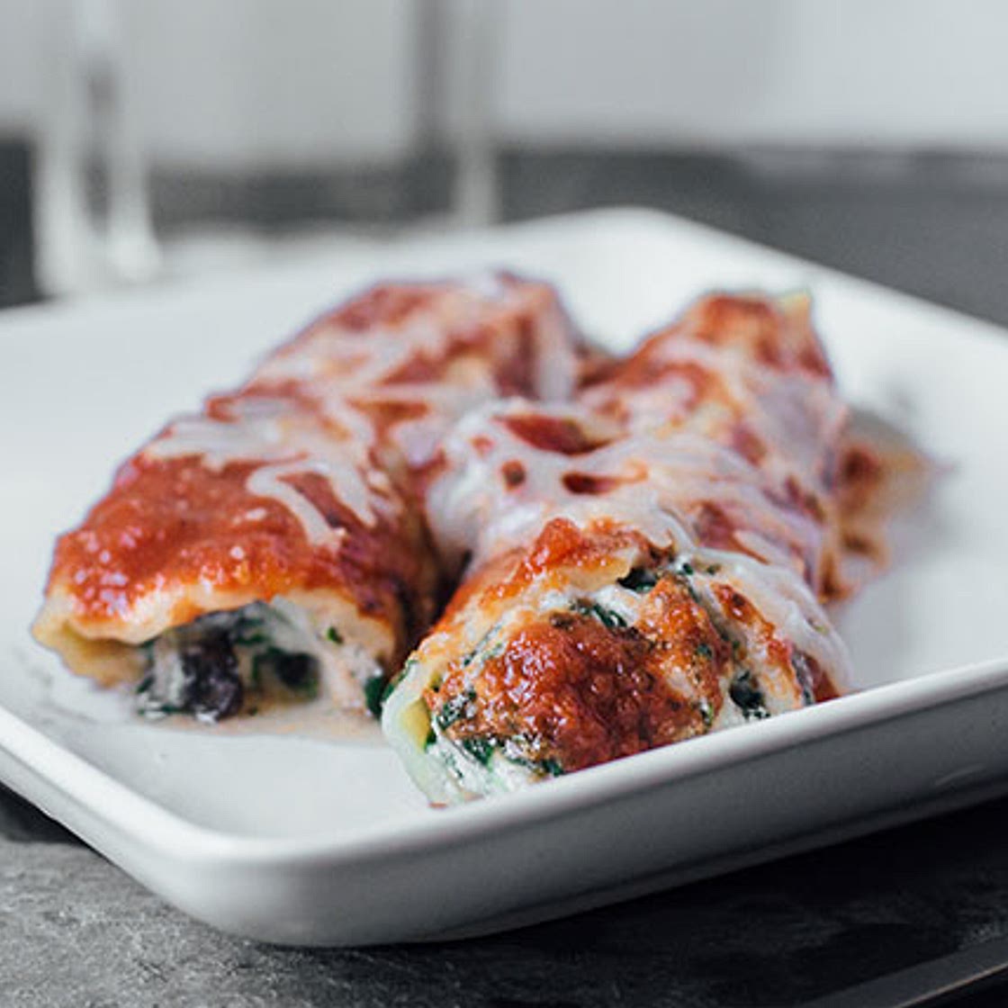 Cheesy Manicotti