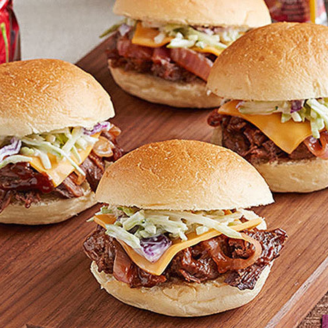 Slow-Cooker Beef Short Rib Mini Sandwiches