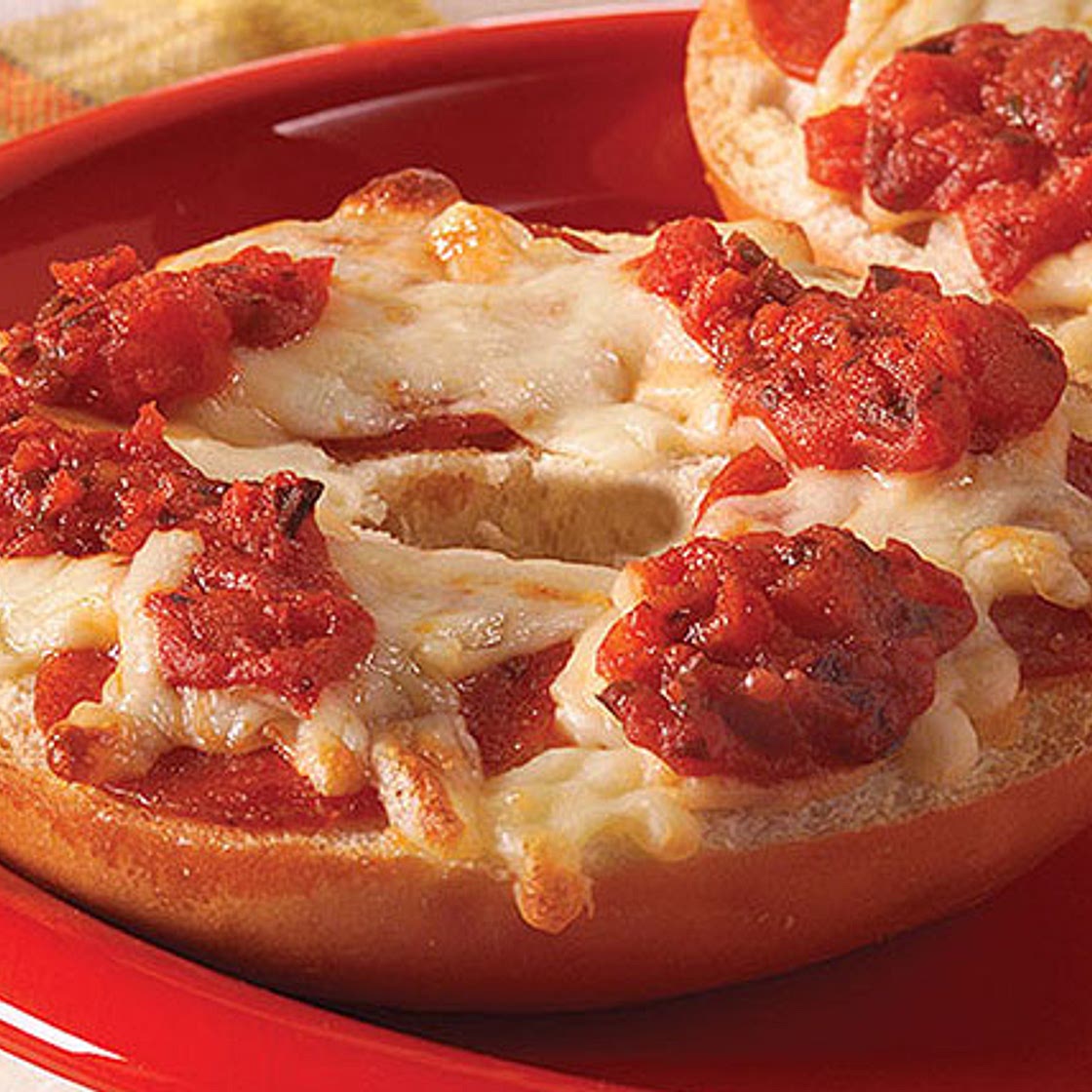 Kids-Only Pepperoni Pizza Bagels