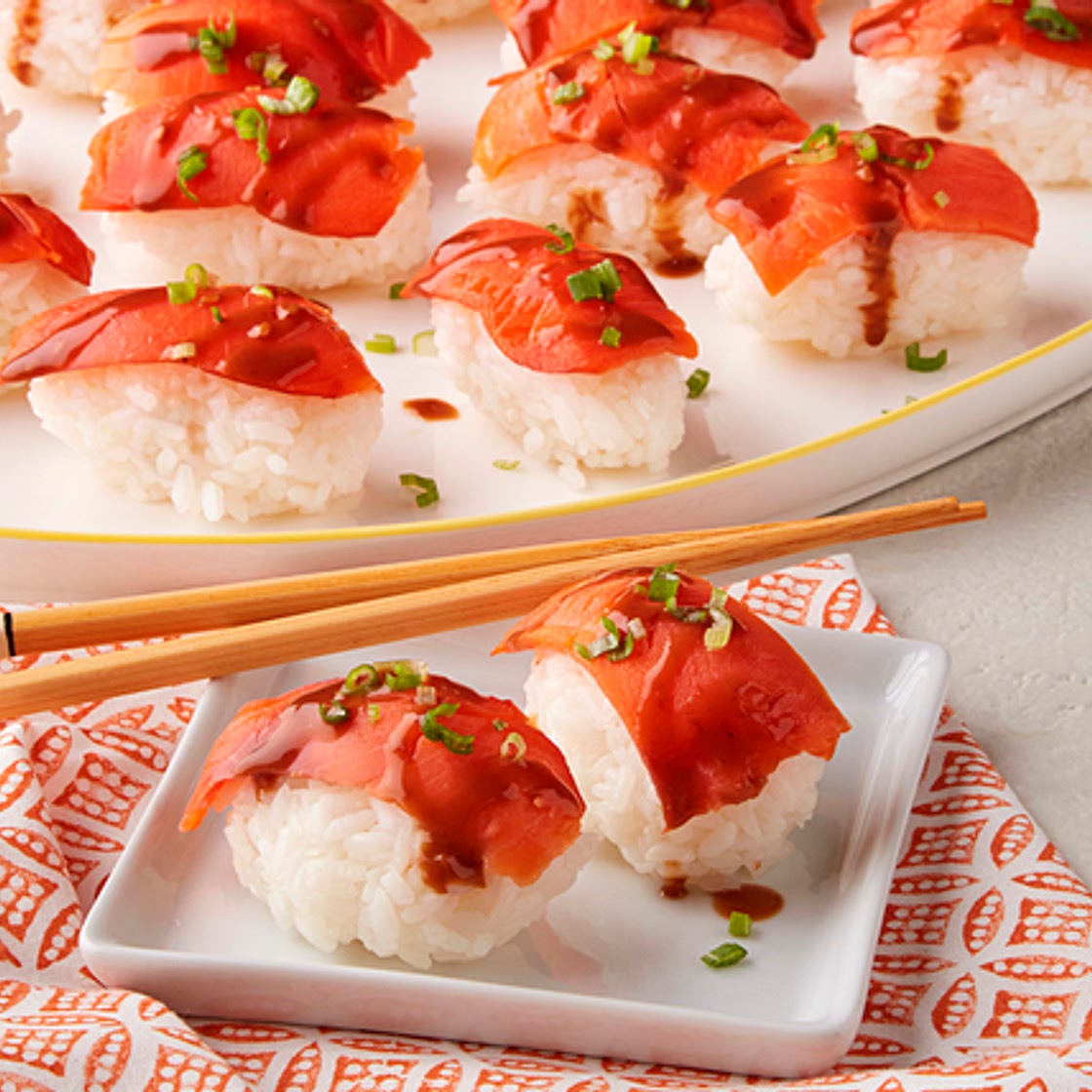 Smoked Salmon Sushi