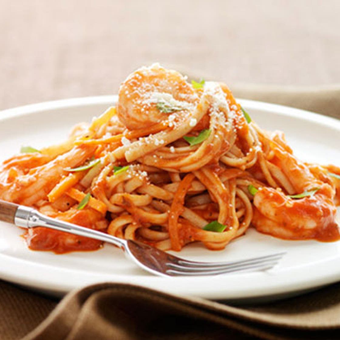 Garlic-Shrimp Linguine