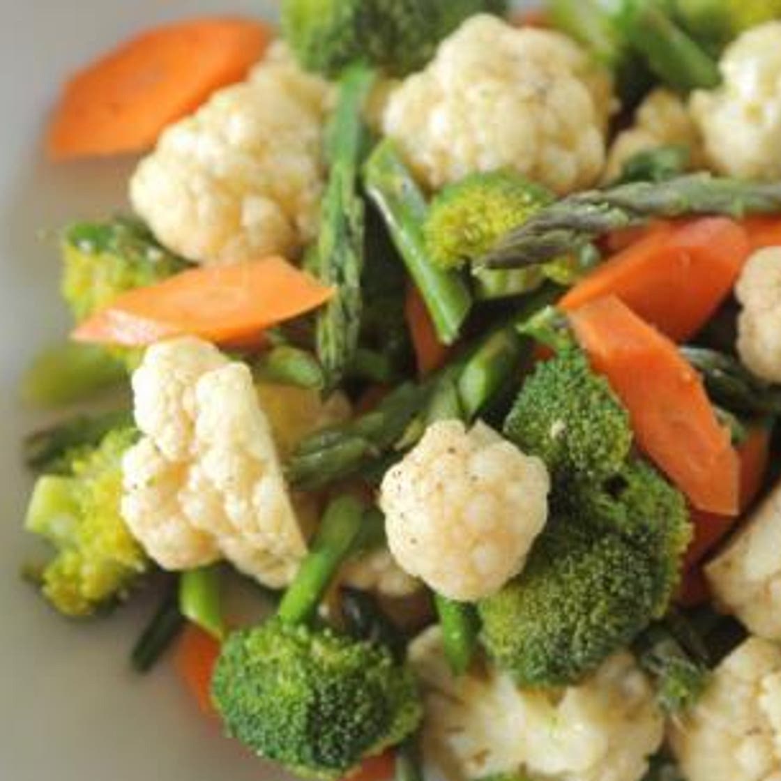 Steamed Vegetables with Sesame-Chile Oil