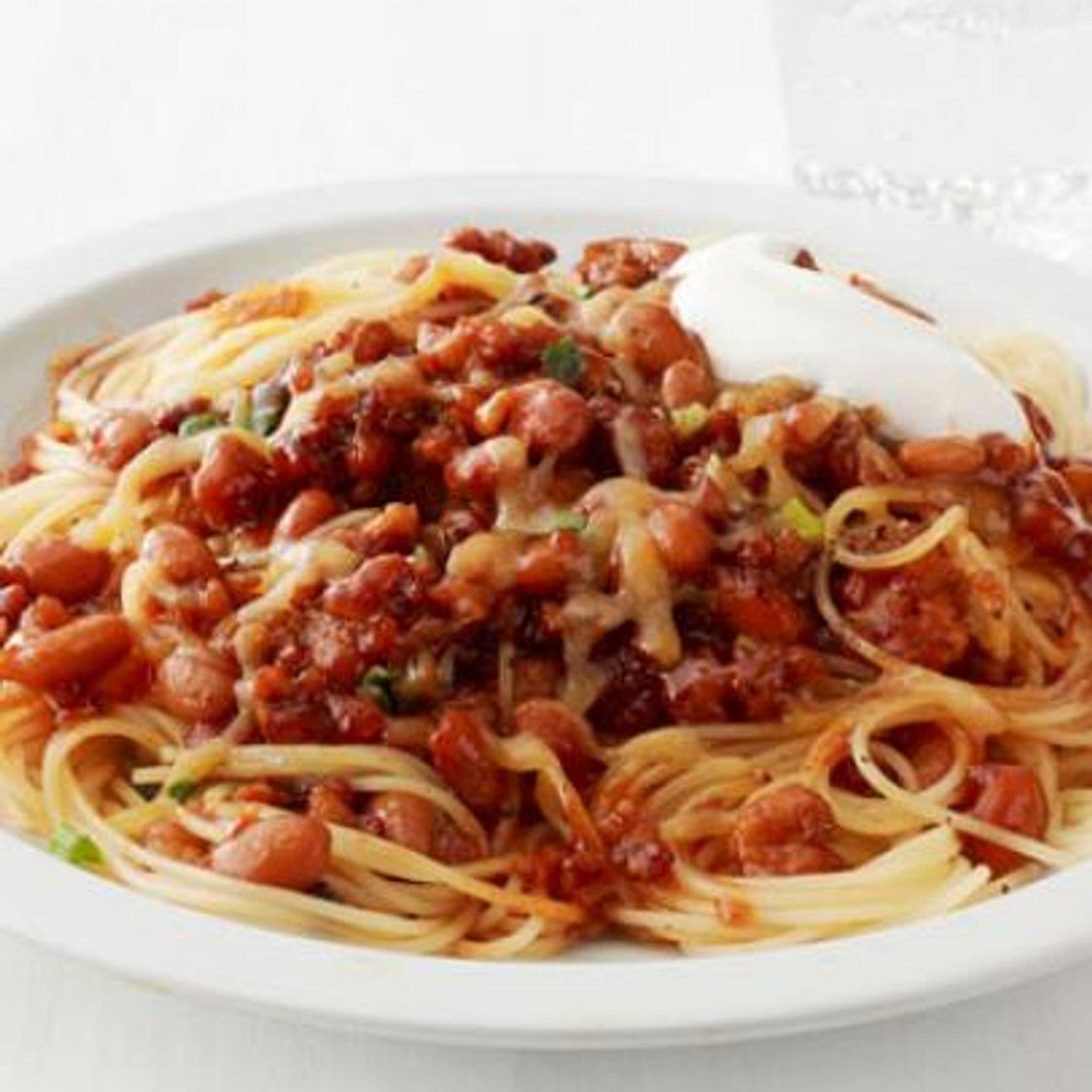Spaghetti With Quick Turkey Chili